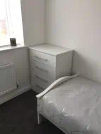 Custom made drawers to fit the opening between the bed and the wall in Darlington