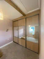 Quarter half quarter split allows the mirror to be used as a full length dress mirror, fitted in Barnard Castle
